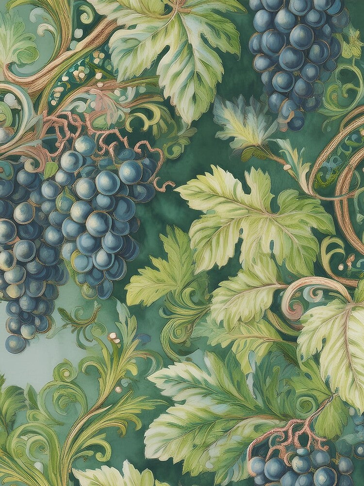 Vintage Grape Pattern by 100Sunsets