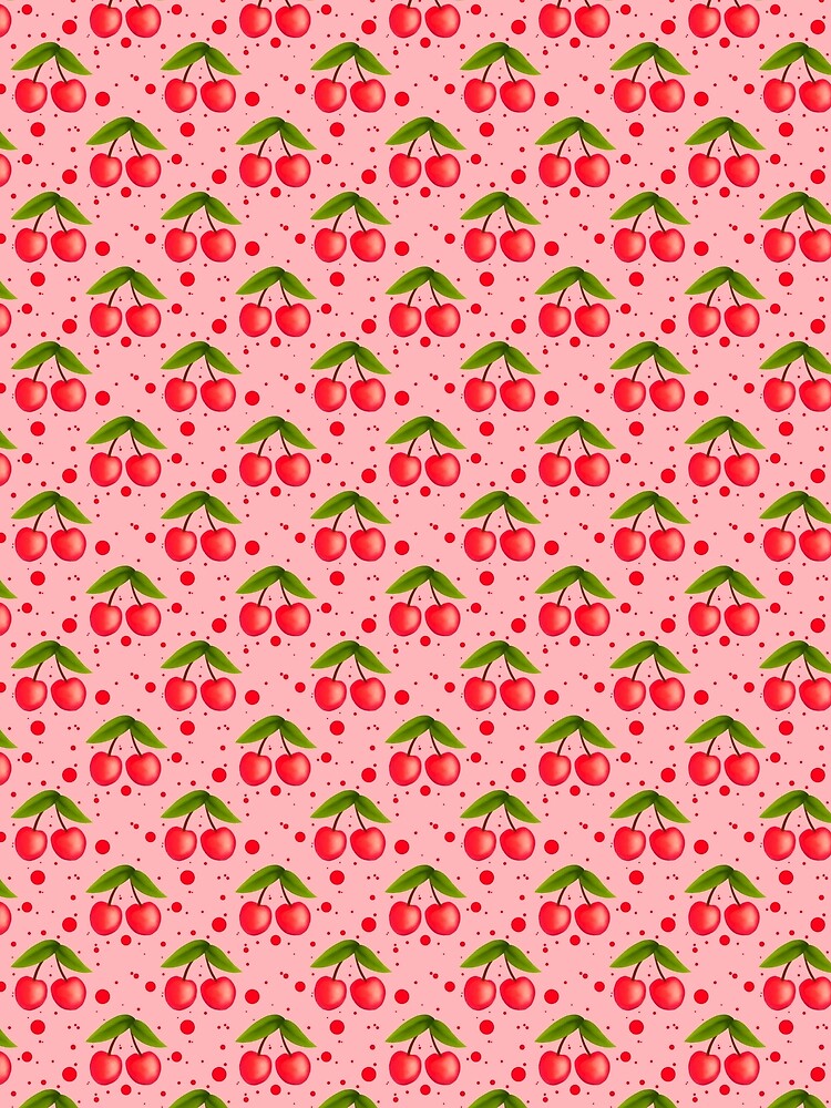 Cherries and Dots Pink by MegBailes