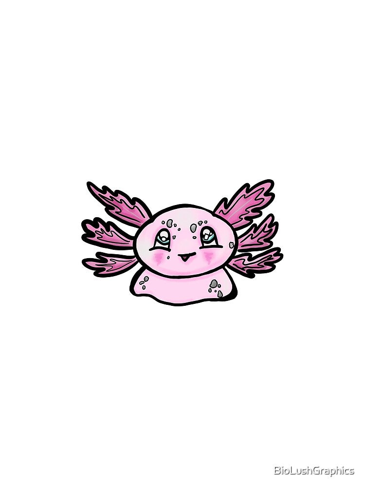 Pink Axolotl Graphic by BioLushGraphics