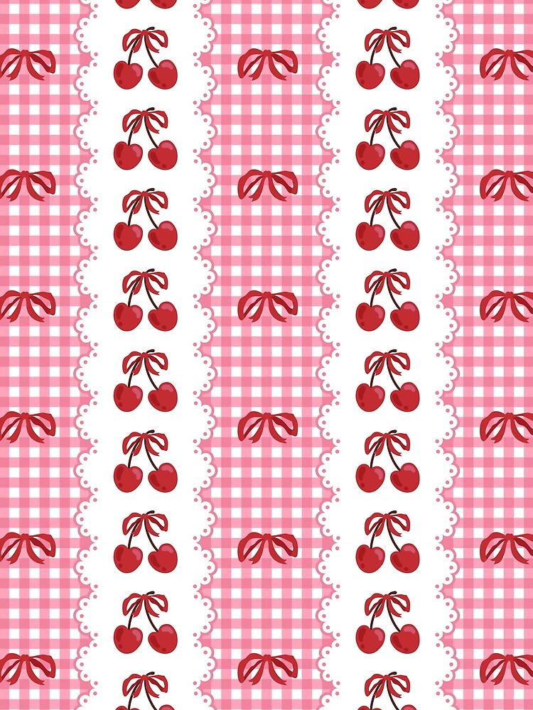 Coquette Pink Picnic Lace Design by Kusaka.art
