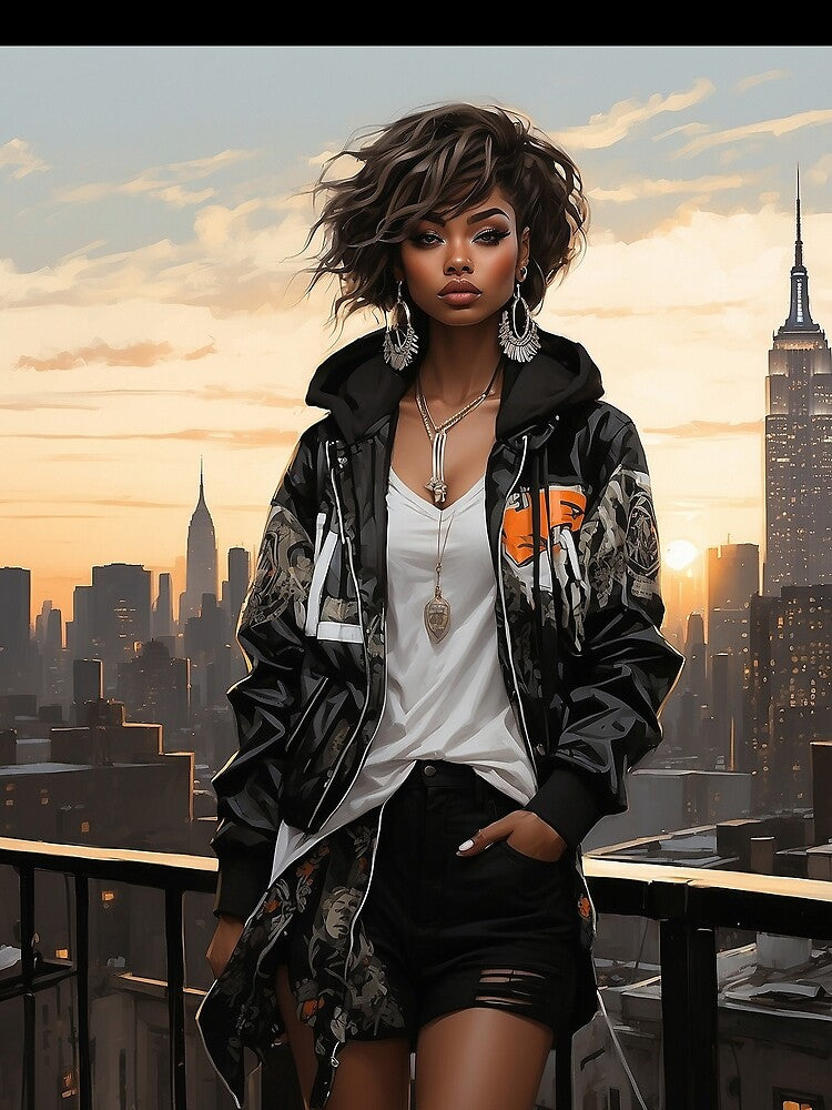 Chic New Yorker Girl: Urban Vibes and Stylish Designs by Fafa ND