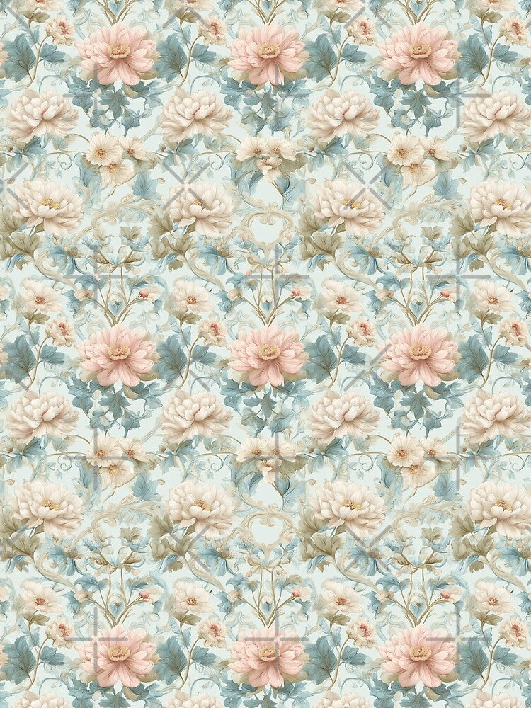Romantic Regency Garden in soft pastels by GraffiTimi