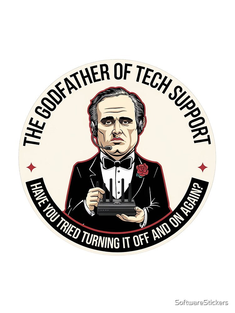 The Godfather of Tech Support by SoftwareStickers