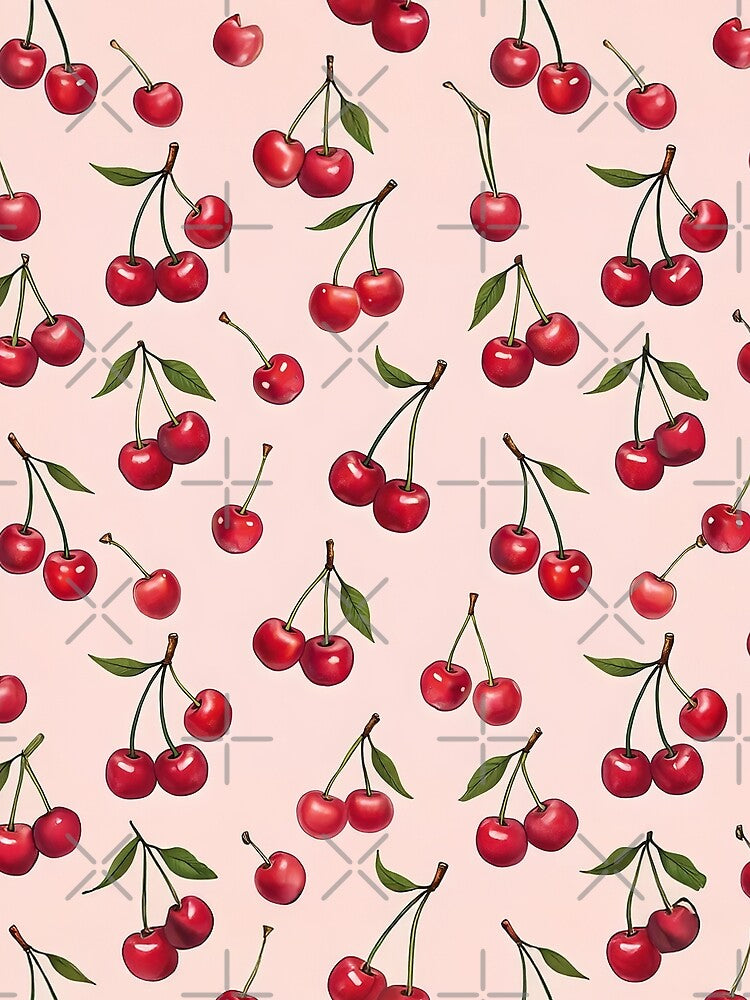 Cheerful Cherry Delight - Whimsical Fruit Pattern by ArtLab-store