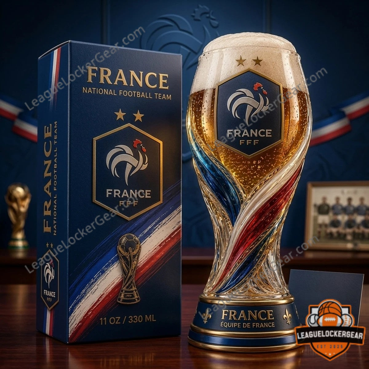France World Cup 2026 Trophy Beer Glass