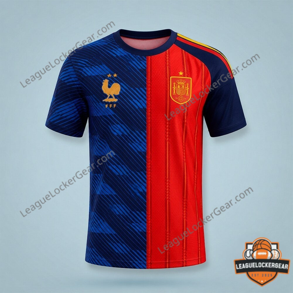 France vs Spain World Cup 2026 Football Jersey