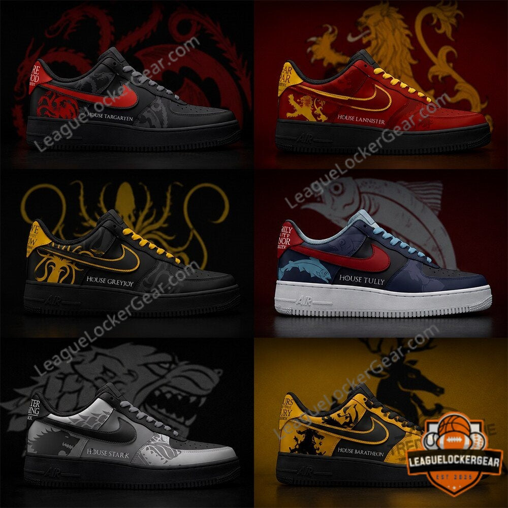 Game of Thrones House Of Targaryen Lannister Greyjoy Sneakers