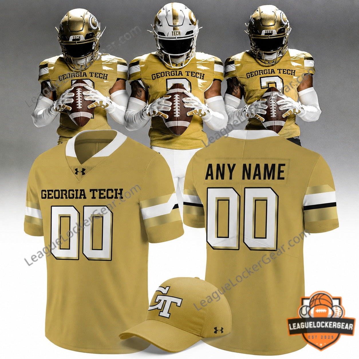Georgia Tech Personalized Football Jersey