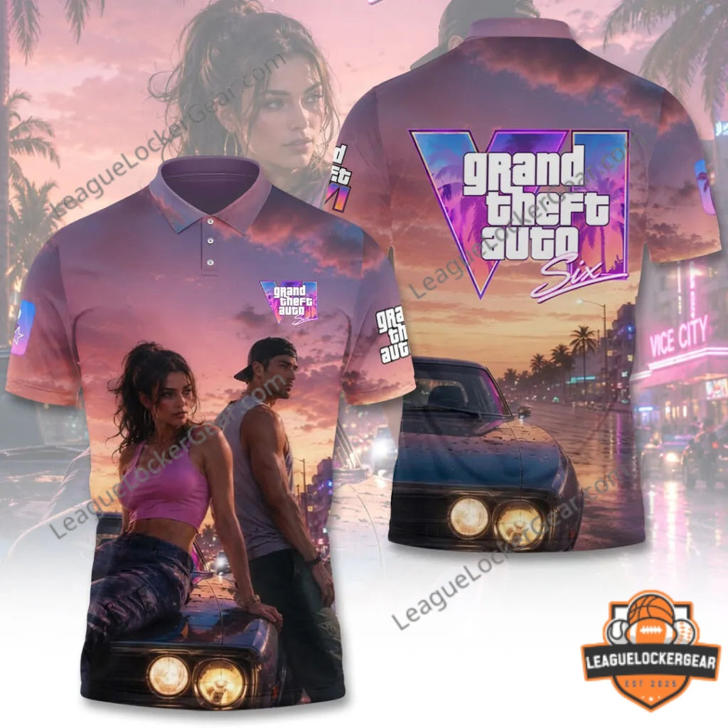 Grand Theft Auto VI Vice City 3D T-Shirt