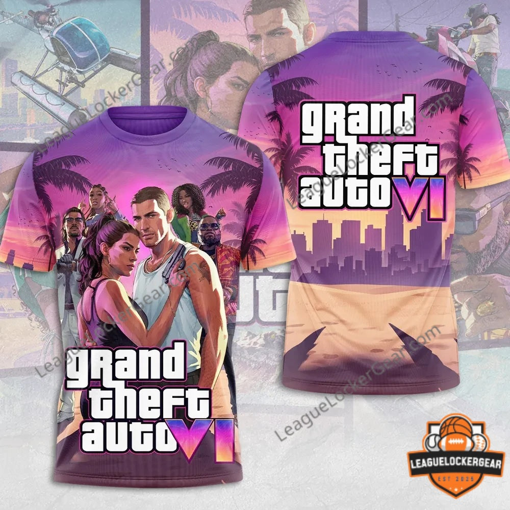 Grand Theft Auto VI Vice City Sunset T-Shirt