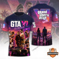 Grand Theft Auto VI Vice City Awaits New Era T-Shirt
