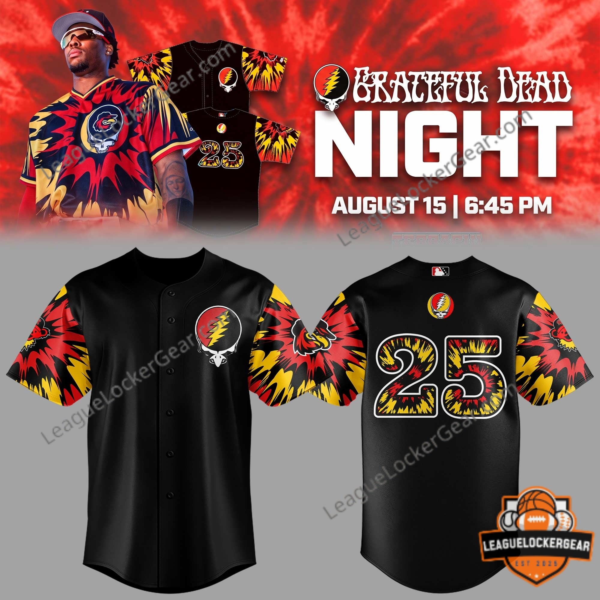 Rochester Red Wings Grateful Dead Night 2026 Jersey