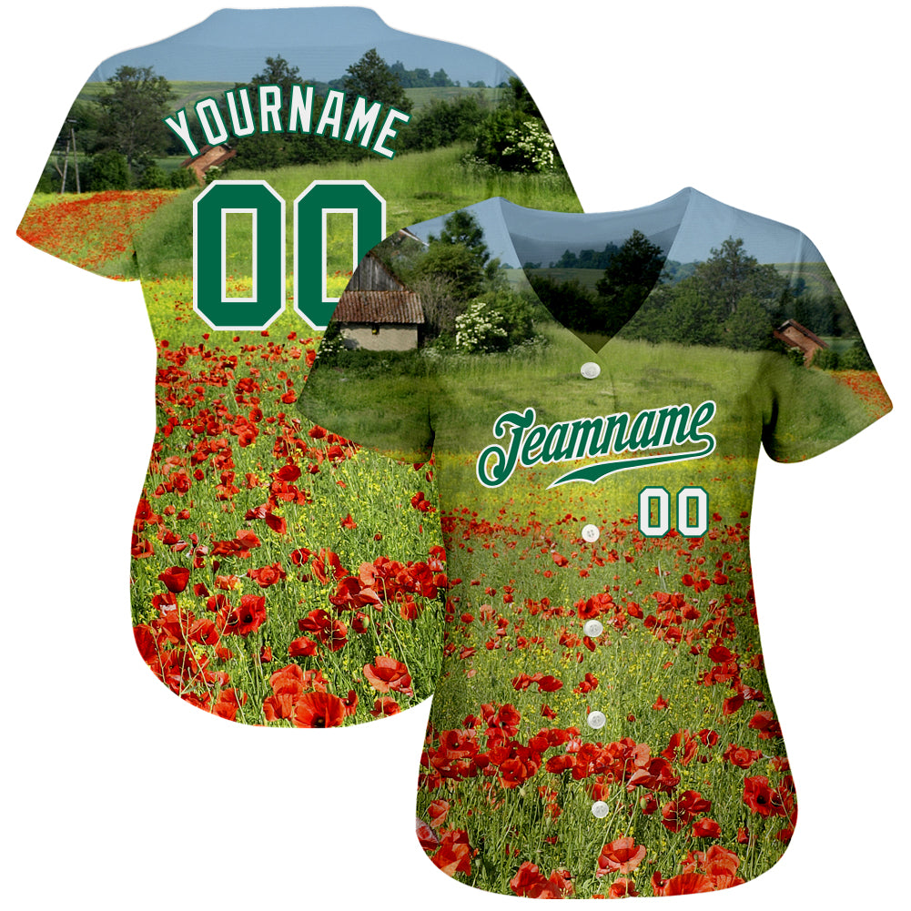 Custom Graffiti Pattern Red-Gold 3D Authentic Baseball Jersey