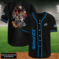 Halloween Horror Characters Natural Ice Baseball Jersey - Spooky Style for the Perfect Halloween Look! - Aopprinter