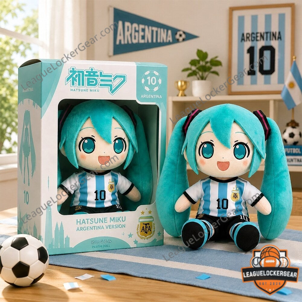 Hatsune Miku x Argentina World Cup 2026 Plush Doll
