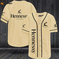 Hennessy Cognac Baseball Jersey Beige - lylyprint.com