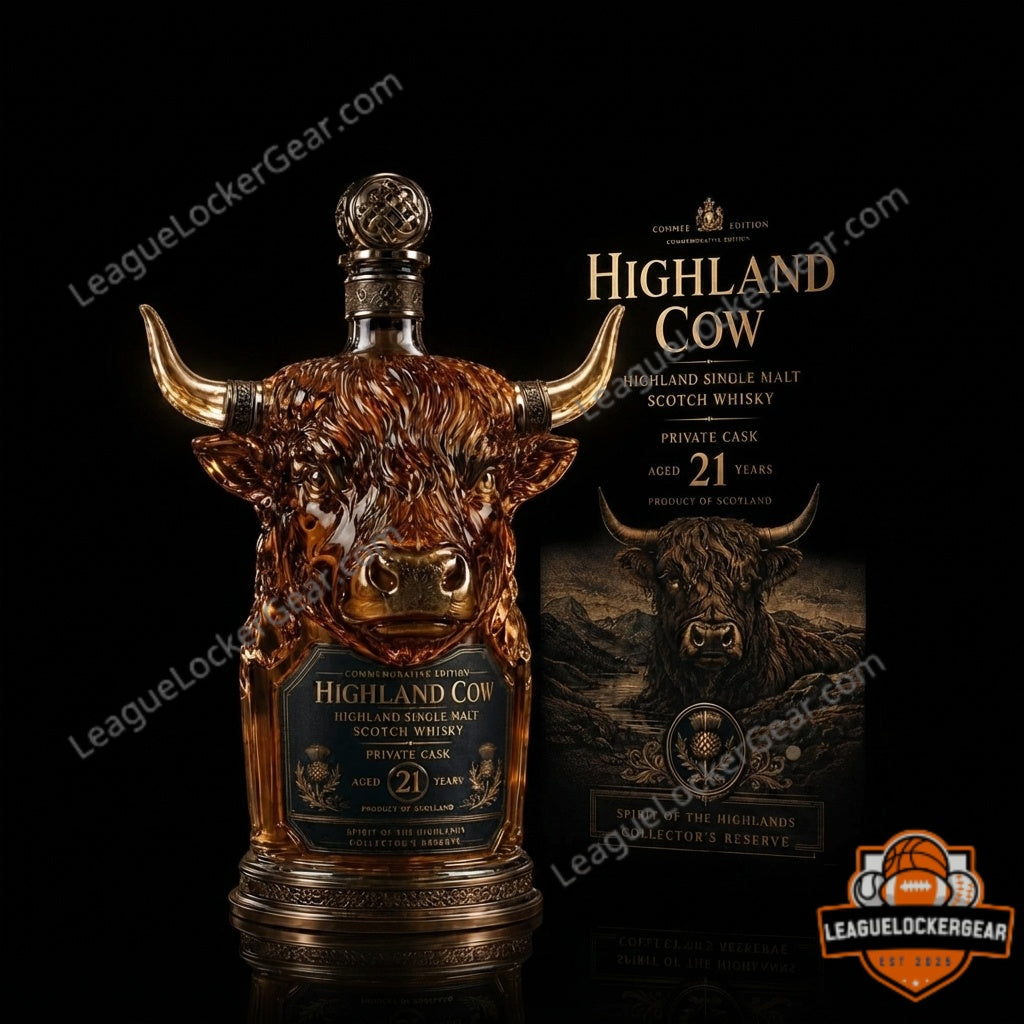 Highland Cow Private Cask 21 Years Scotch Whisky Bottle