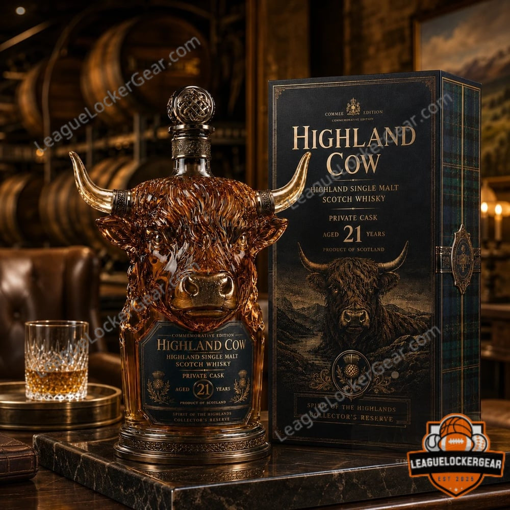 Highland Cow Private Cask 21 Years Scotch Whisky Bottle
