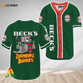 Horror Freddy Jason Drinking Buddies Beck's Beer Baseball Jersey - lylyprint.com