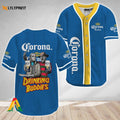 Horror Freddy Jason Drinking Buddies Corona Extra Baseball Jersey - lylyprint.com