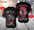 Houston Texans Baseball Jersey Personalized Skull Damn Right Gift For Men Women - lylyprint.com
