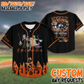 Custom Halloween Baseball Jersey, Personalized Jack Skellington Shirt, Spooky Team Jersey, Halloween Party Outfit, Gift for Him/Her