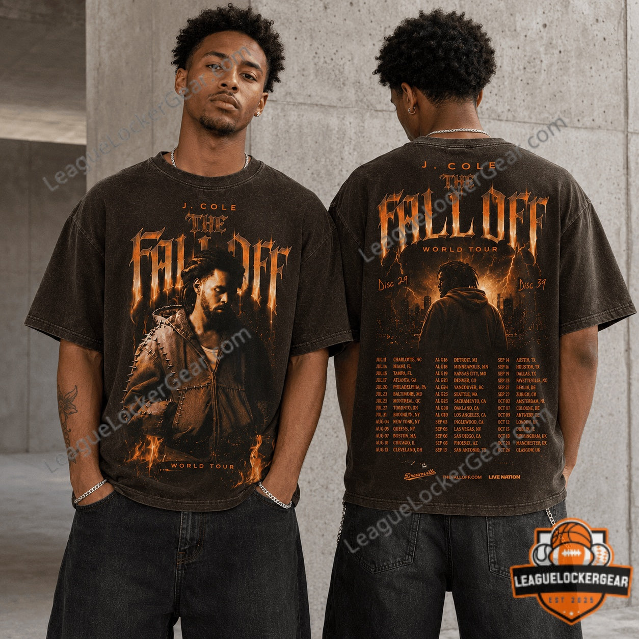 J. Cole The Fall Off World Tour T-Shirt