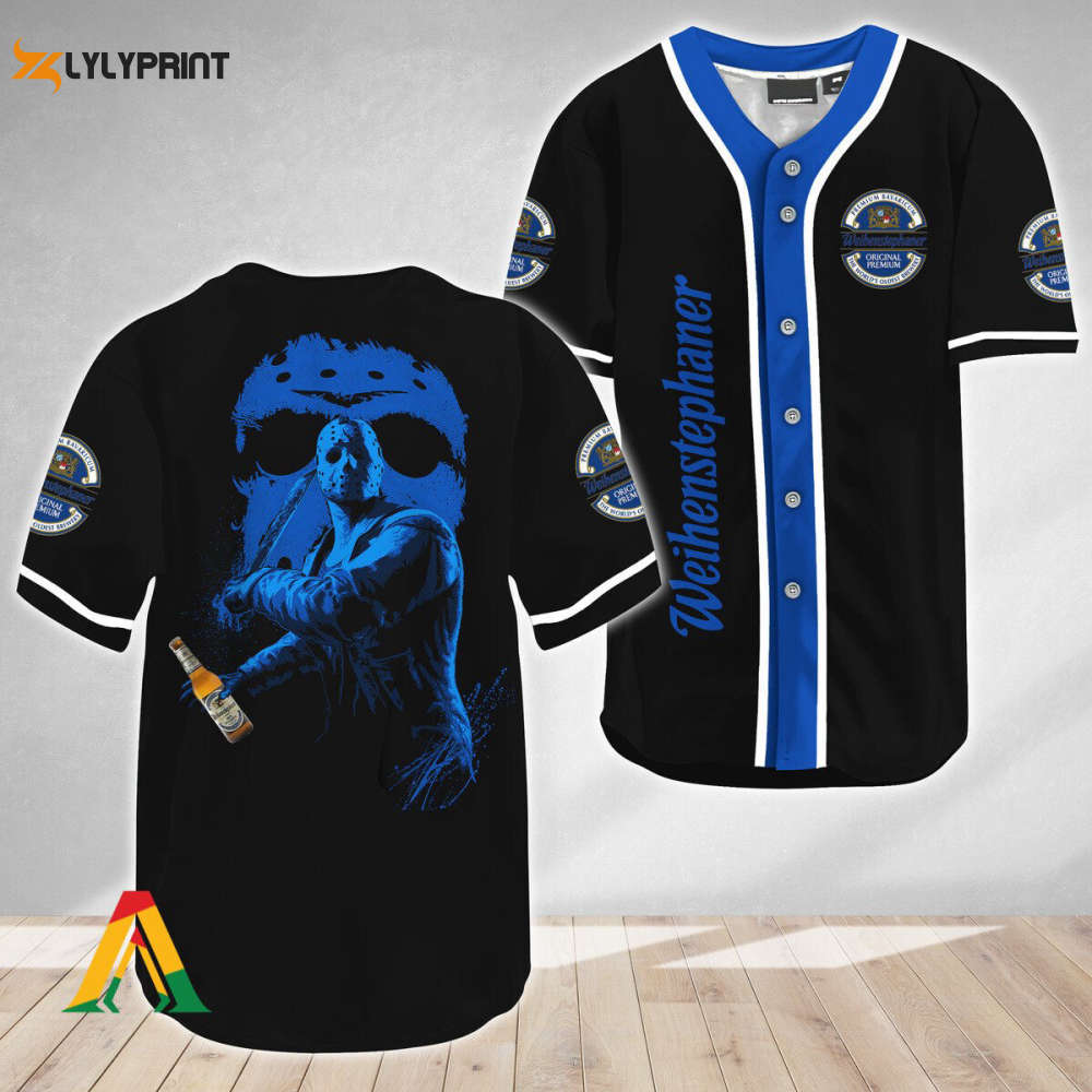 Jason Voorhees Friday The 13th Weihenstephaner Baseball Jersey - Gift for Men Women - lylyprint.com