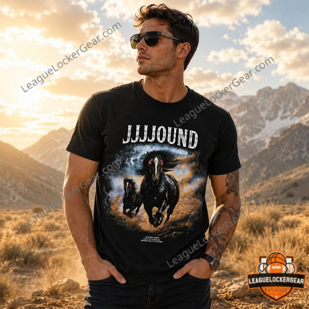 JJJJOUND Running Horses 3D T-Shirt