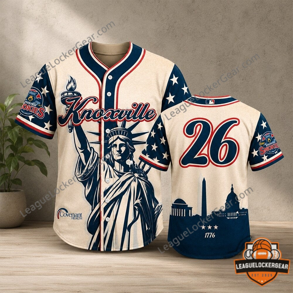 Knoxville Smokies America 250th Anniversary 2026 Independence Day Baseball Jersey