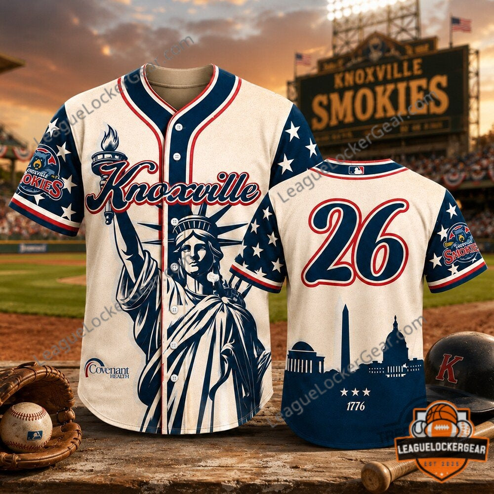 Knoxville Smokies America 250th Anniversary 2026 Independence Day Baseball Jersey