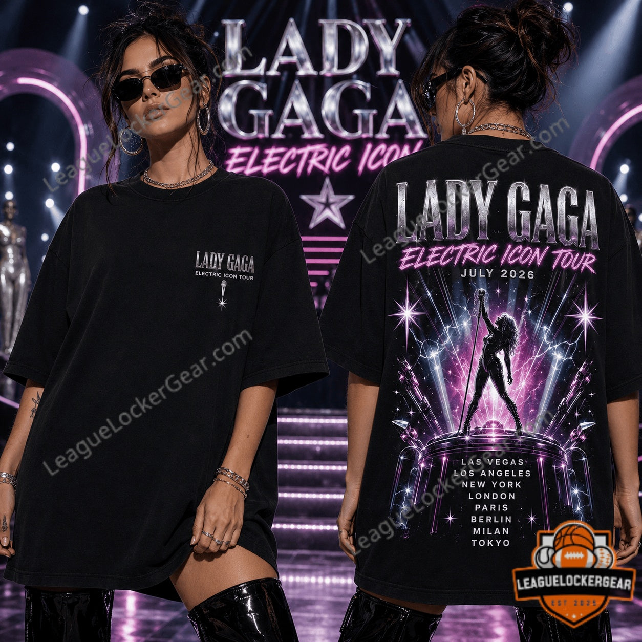 Lady Gaga Electric Icon Tour July 2026 T-Shirt