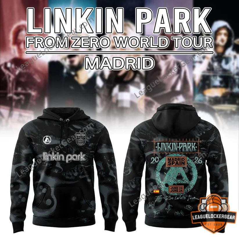 Linkin Park From Zero World Tour Madrid 2026 Hoodie
