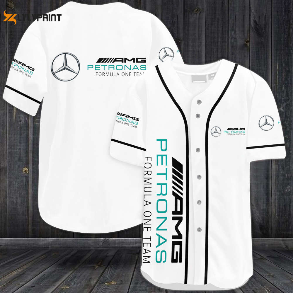 Shop the Stylish Mercedes AMG Petronas Baseball Jersey - Perfect Gift for Men & Women! - lylyprint.com