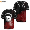 Michael Myers Red Black Baseball Jersey - Gift for Men Women - Gift for Men Women - lylyprint.com