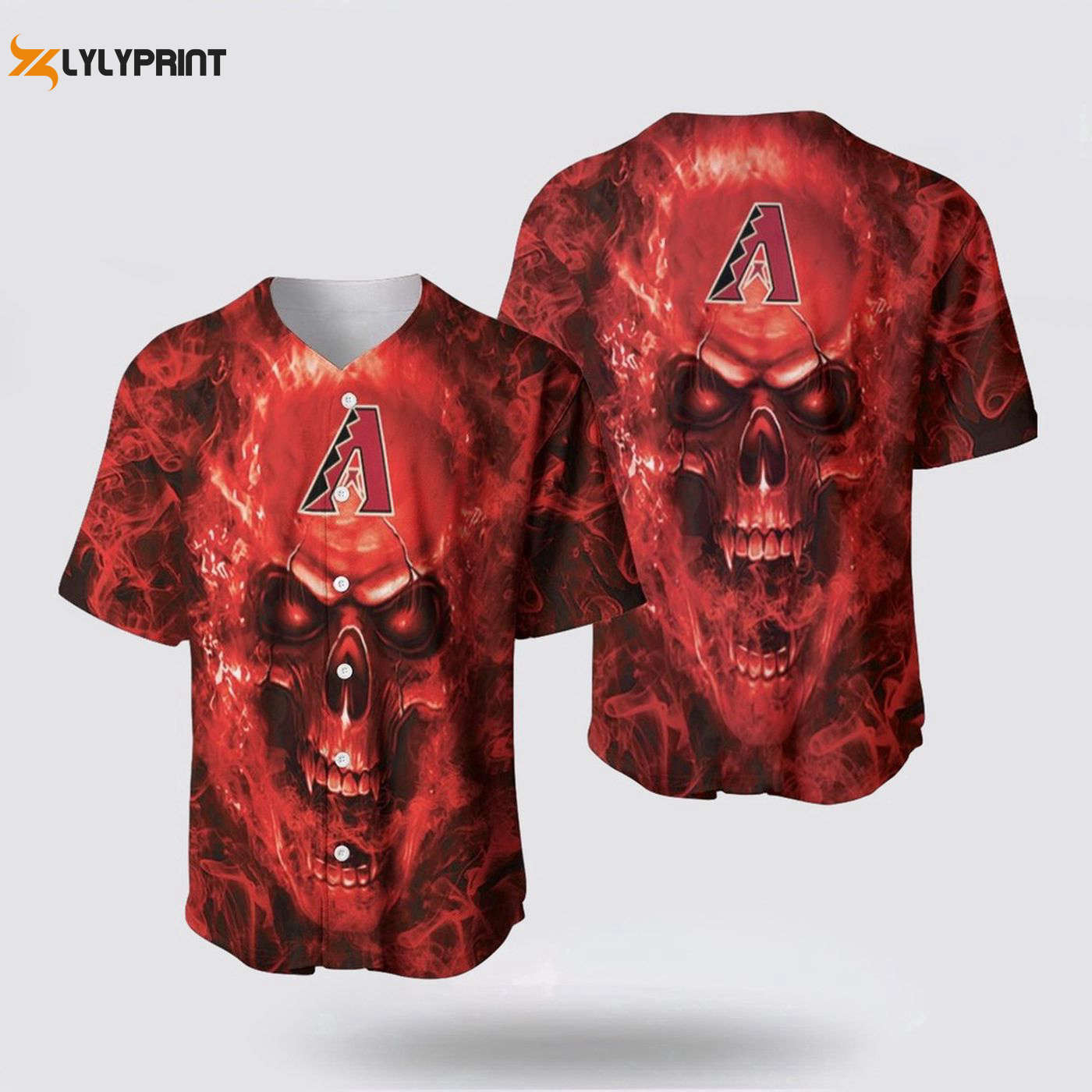 Stylish MLB Arizona Diamondbacks Baseball Jersey Skull - Perfect Fusion for Fans! - Gift for Men Women - lylyprint.com
