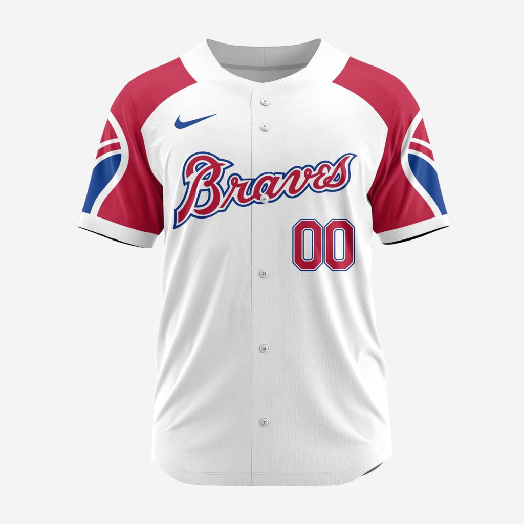 MLB Atlanta Braves Personalized Reverse Retro Concept Design Baseball Jersey - Bafud