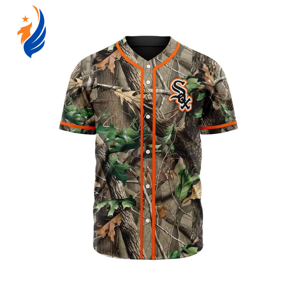 MLB Chicago White Sox Special Realtree Camo Hunting Baseball Jersey Gift for Men Women - Bafud