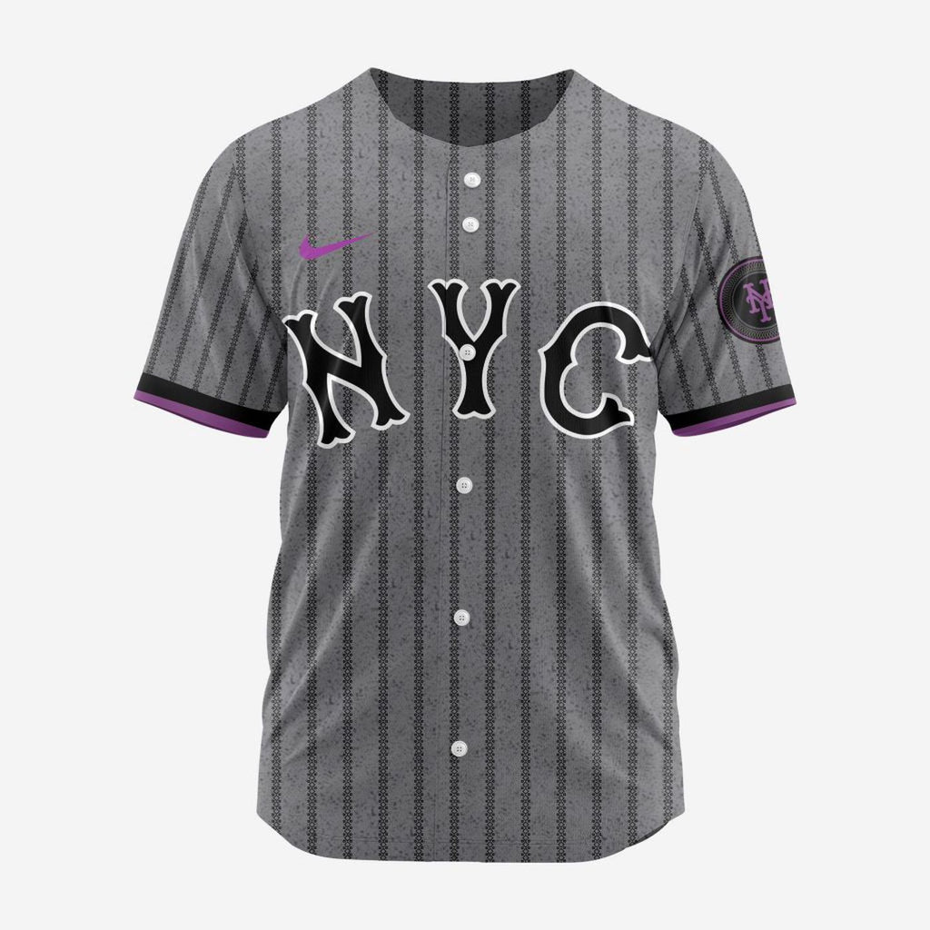 MLB New York Mets Personalized 2024 City Connect Baseball Jersey Design - Bafud