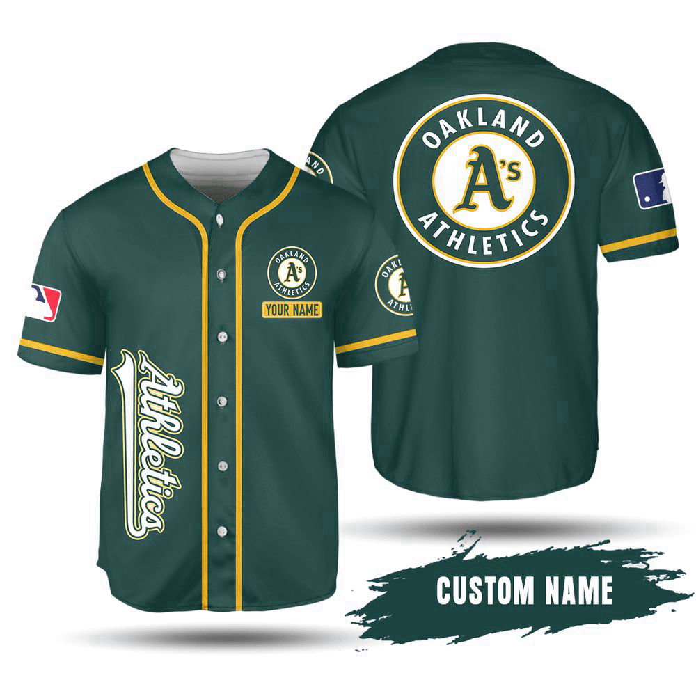 MLB Oakland Athletics Custom Name Baseball Jersey V2 Unisex Shirt, Gift For Men And Women - Aopprinter