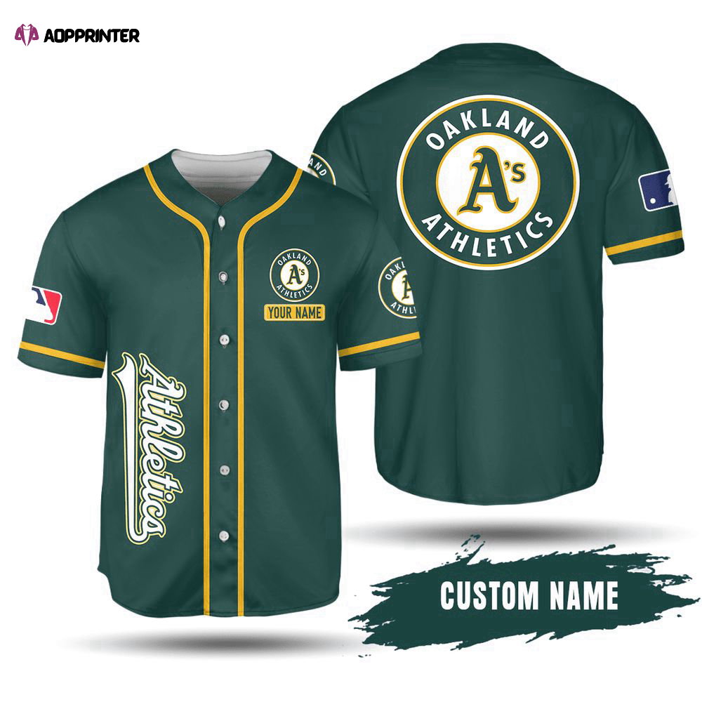 MLB Oakland Athletics Custom Name Baseball Jersey V2 Unisex Shirt, Gift For Men And Women - Aopprinter