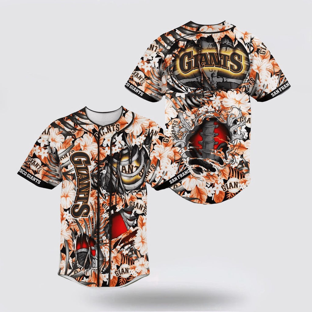 MLB San Francisco Giants Skeleton Baseball Jersey - Perfect for Die-Hard Fans! - Gift for Men Women - lylyprint.com