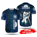 MLB Seattle Mariners Custom Name Number Baseball Jersey V1 Unisex Shirt, Gift For Men And Women - Aopprinter