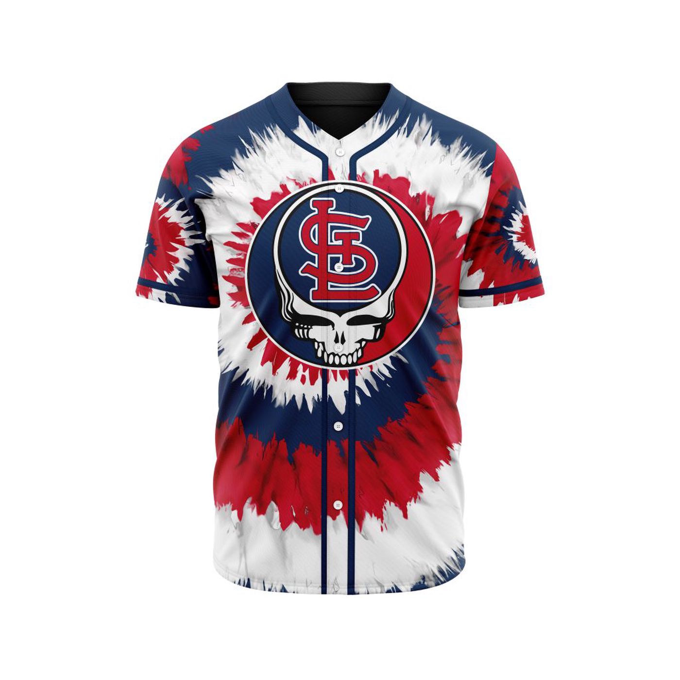 MLB St. Louis Cardinals Special Grateful Dead Design Baseball Jersey Gift for Men Women - Bafud