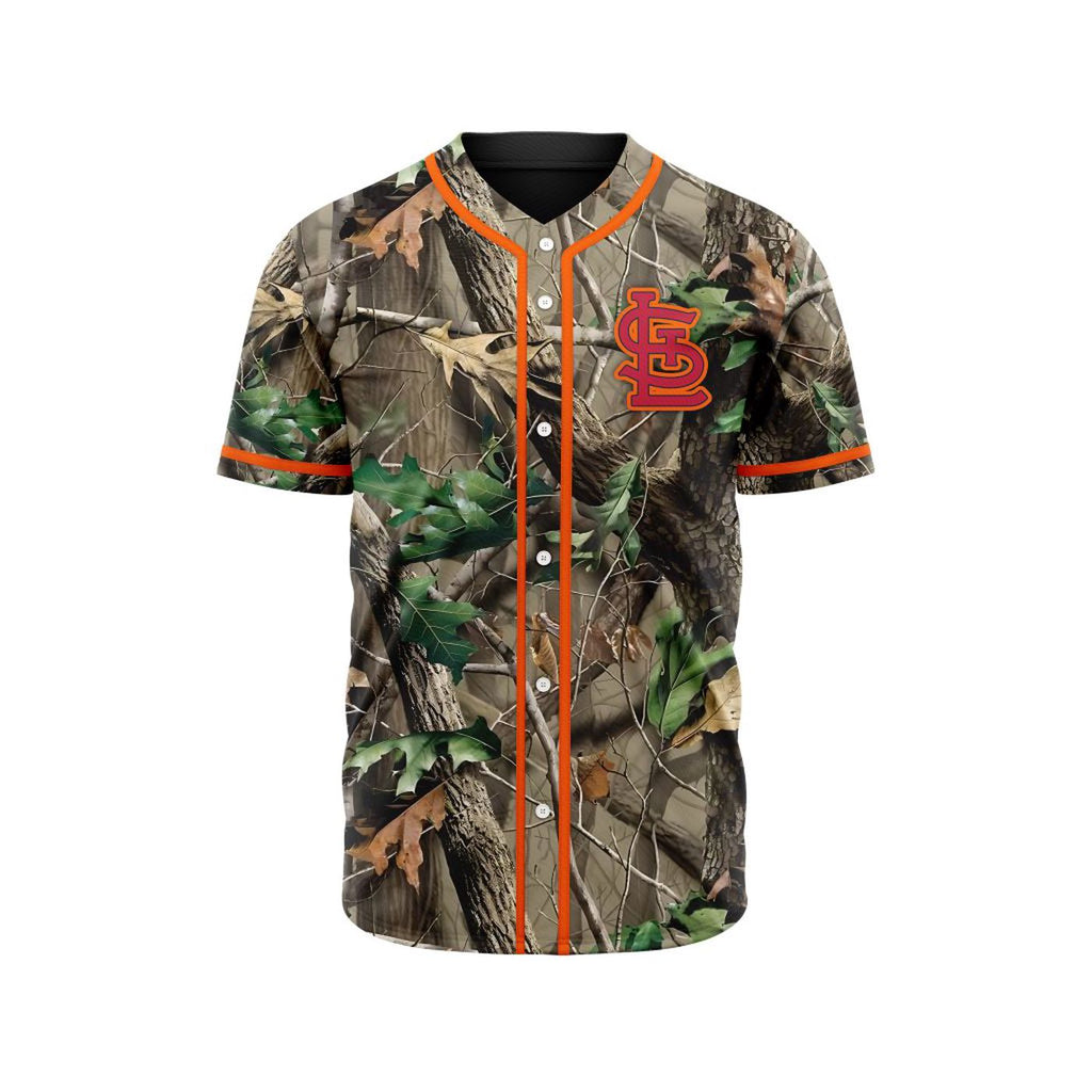 MLB St. Louis Cardinals Special Realtree Camo Hunting Baseball Jersey Gift for Men Women - Bafud