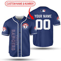 MLB Texas Rangers Custom Name Number Baseball Jersey V3 Unisex Shirt, Gift For Men And Women - Aopprinter