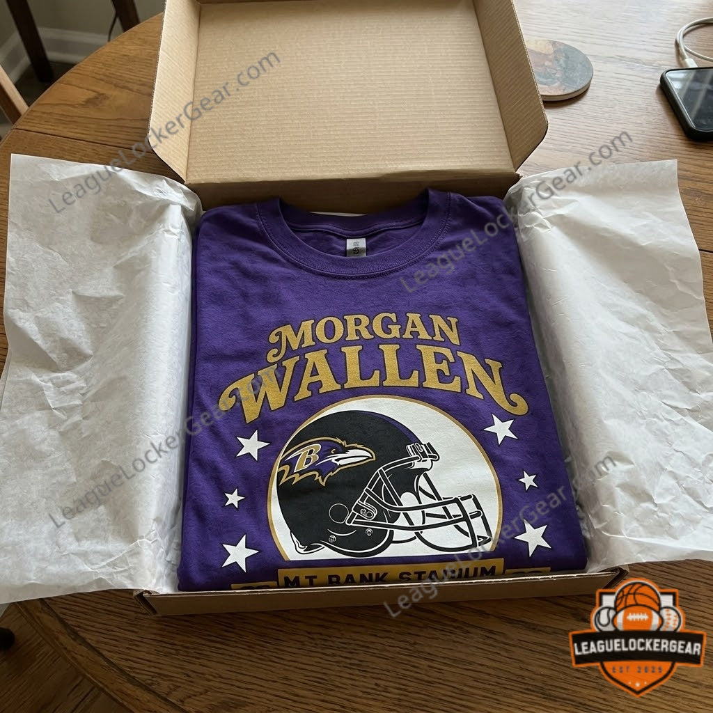 Morgan Wallen Baltimore Ravens Still The Problem Tour 2026 MT Bank Stadium T-Shirt