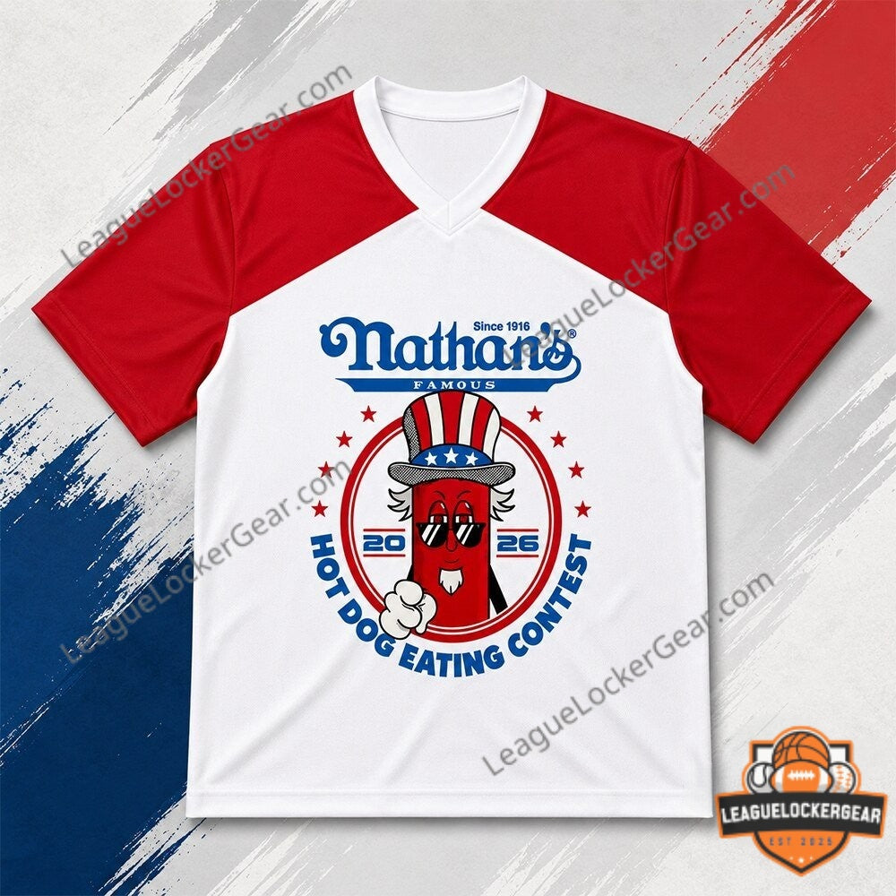 Joey Chestnut Nathan’s Hot Dog Contest Jersey Shirt