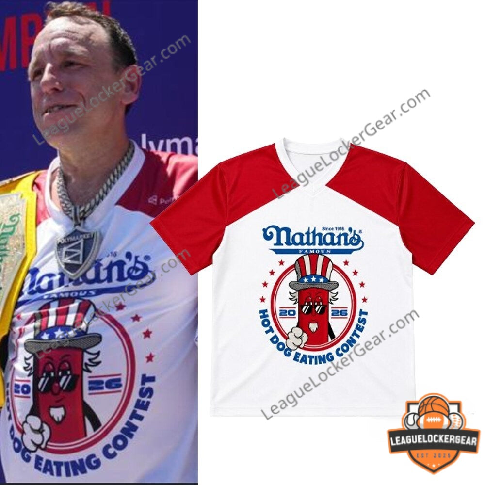 Joey Chestnut Nathan’s Hot Dog Contest Jersey Shirt