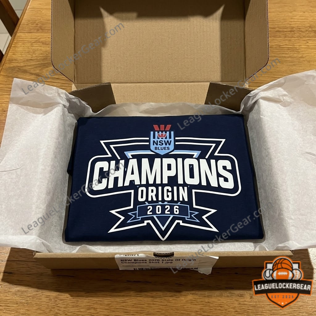 New South Wales Blues State of Origin 2026 Champions T-Shirt